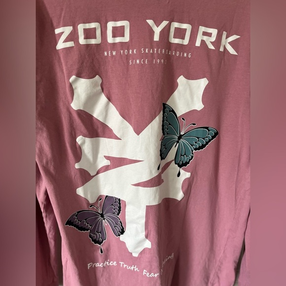 ZOO YORK Pink Skateboard Butterfly Long-sleeve Shirt - Picture 8 of 10
